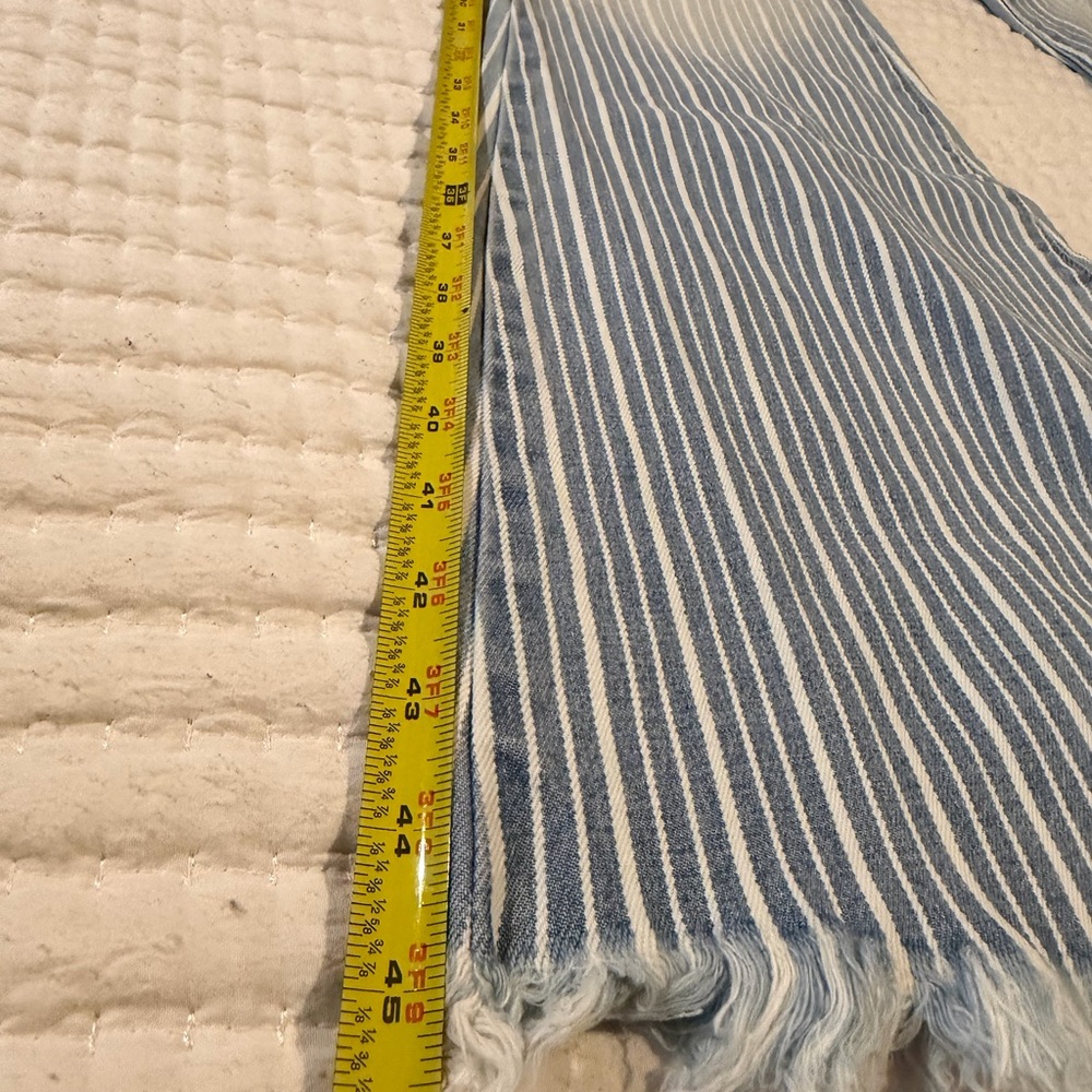 CELLO RAINA STRIPED FLARE JEANS SIZE 9. Light washed distressed. - Picture 6 of 11